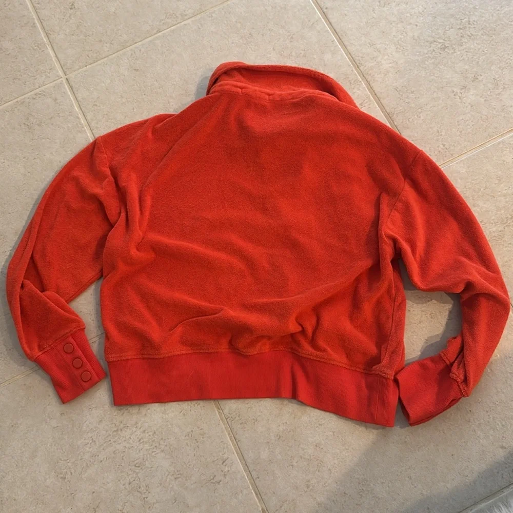 Z Supply orange crop terry pullover XS - Picture 4 of 4
